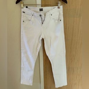 Citizens of Humanity White Jeans. Size 26. Elsa Mid rise slim fit crop. New WOT